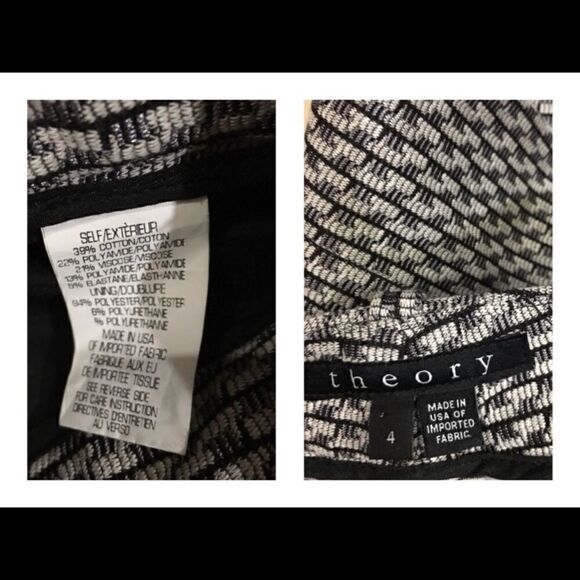 Theory Treeca CL houndstooth ankle pants sz 4 excellent condition - Picture 3 of 7